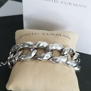 DAVID YURMAN - Wide 25mm Cable Edge® Curb Chain Bracelet *85 grams* $1900 *SALE*